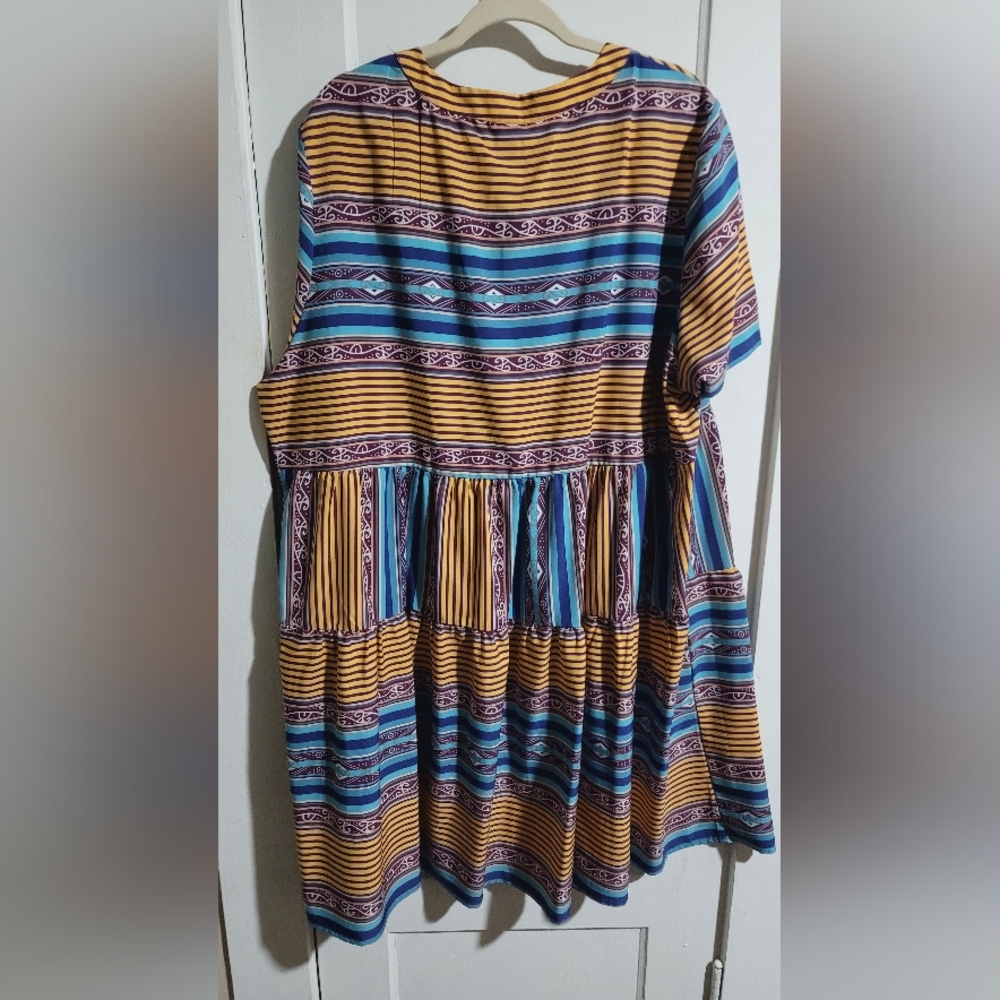 Colorful Striped Dress - Picture 2 of 2